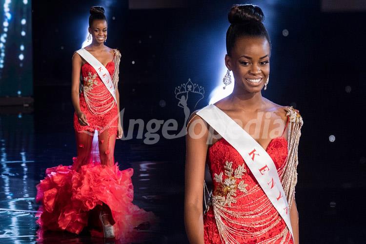 Evelyn Njambi Miss Kenya 2016 Electric Red Gown