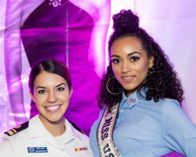 Miss USA 2017 Kara McCullough spent a day with The USO for Operation ‘That's My Dress’