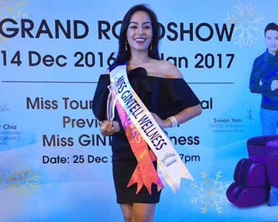 Miss Tourism Philippines 2016 wins GINTELL Wellness award