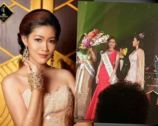 Sao Yoon Waddy Oo crowned as Miss Myanmar International 2017