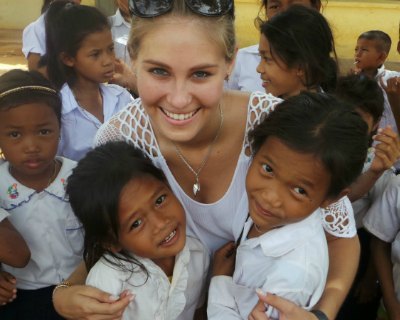 Lenty Frans Miss Belgium 2016 visited Cambodia for an educational project