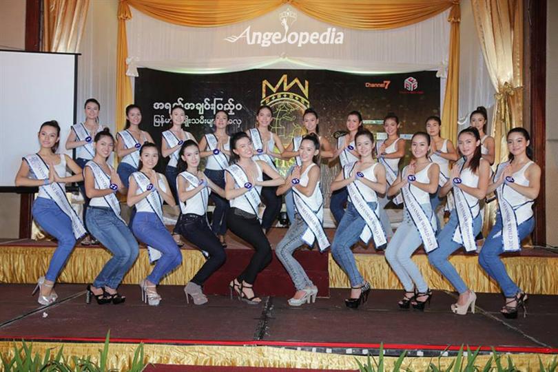 Miss Myanmar World 2015 finalists