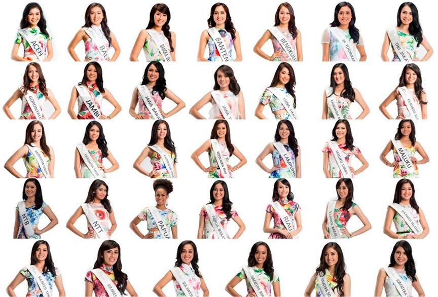 Miss Indonesia World 2015 Contestants