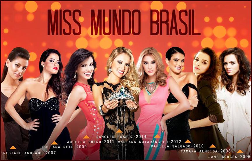 Miss Mundo Brasil Winners 2006-2013