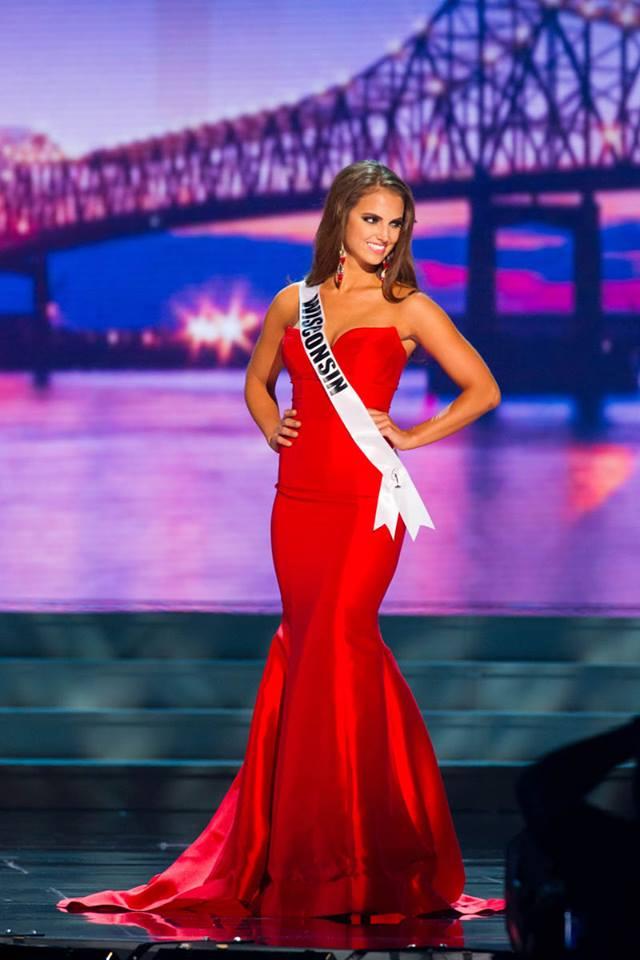 Haley Laundrie representing Wisconsin at Miss USA 2015