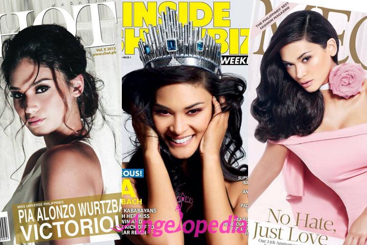 Magazine Covers featuring  Miss Universe 2015 Pia Alonzo Wurtzbach