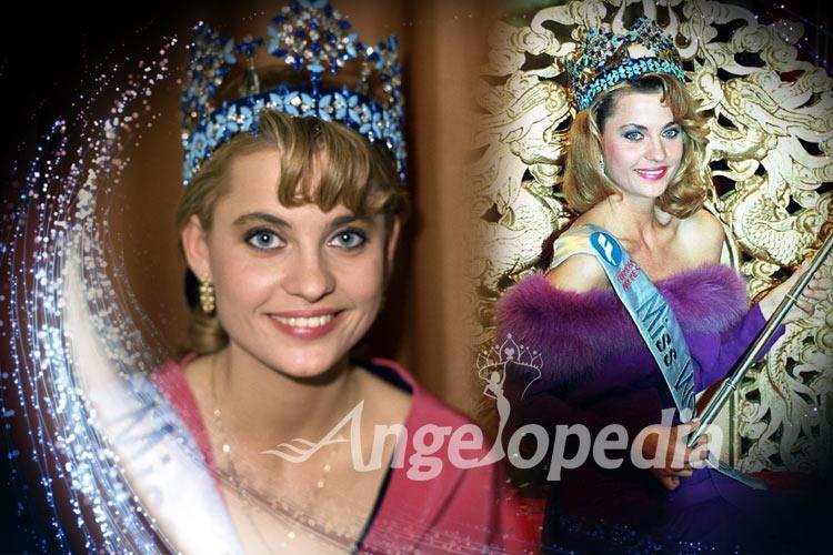 Aneta Kręglicka Miss World 1989 from Poland