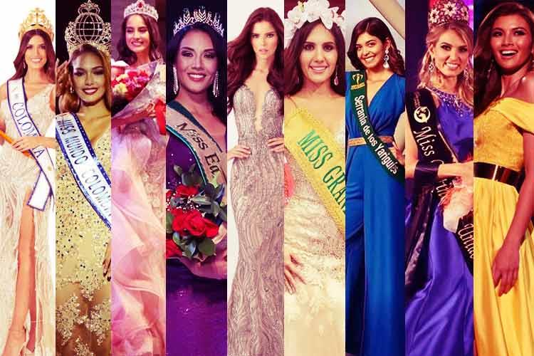 Team Colombia for International Beauty Pageants 2019