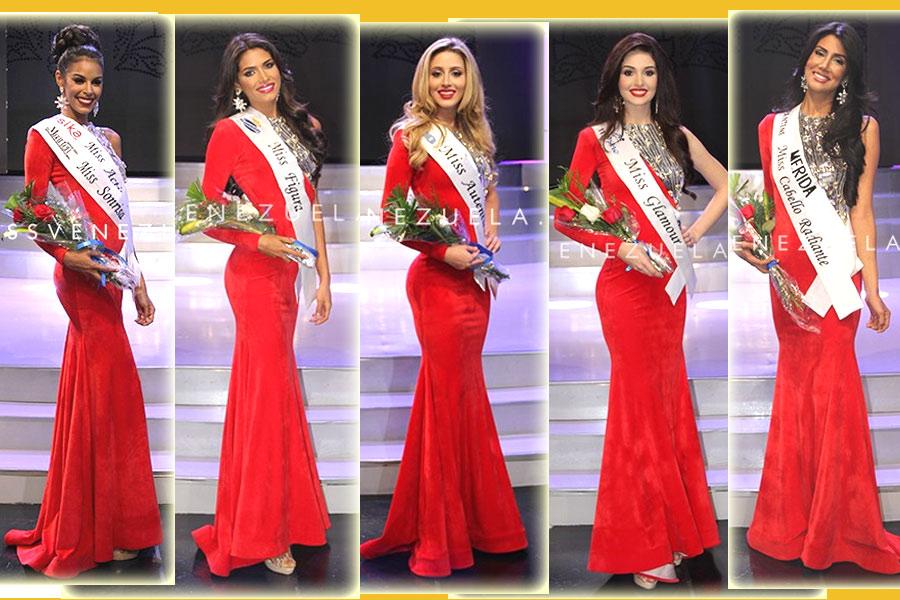 Special Award Winners of Miss Venezuela 2016