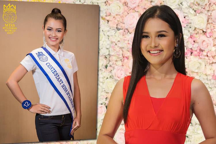 Mi Yin Sa Hnine Miss Myanmar World 2017 finalist