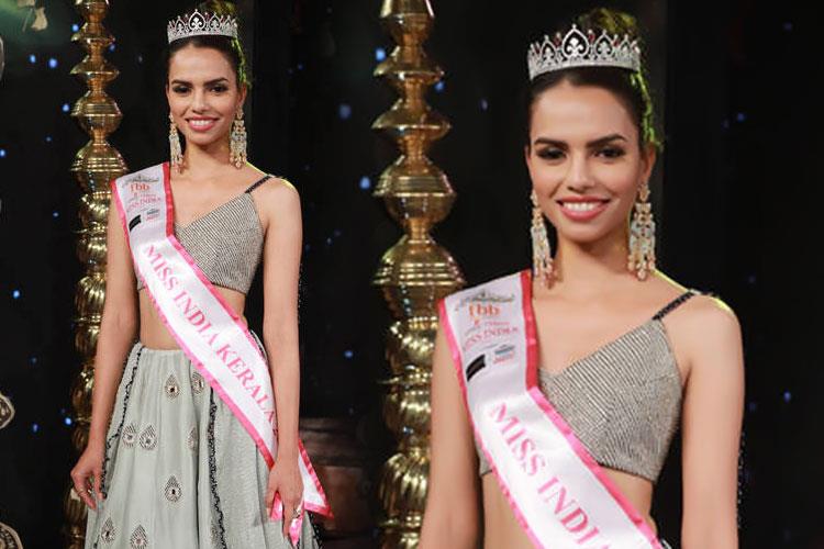 Jane Thompson Miss India Kerala 2019 Finalist Miss India 2019