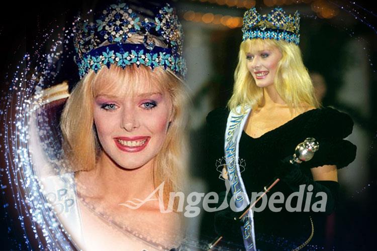 Ulla Weigerstorfer Miss World 1987 from Austria