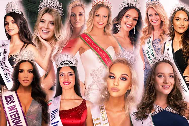 Miss International 2019 Delegates from Europe