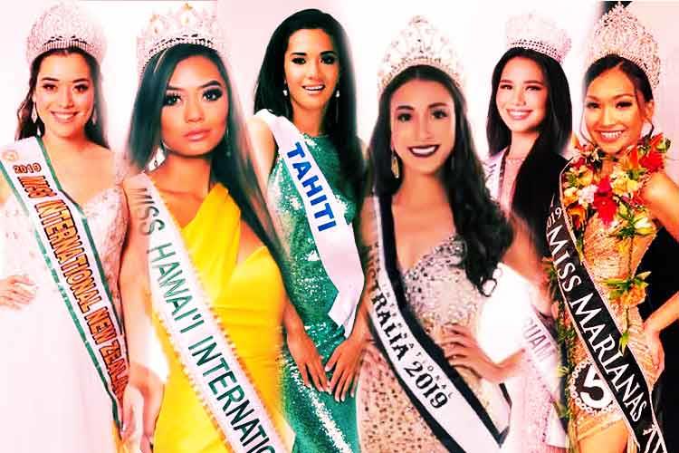 Oceania beauties competing in Miss International 2019