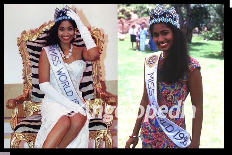 Lisa Hanna Miss World 1993 from Jamaica