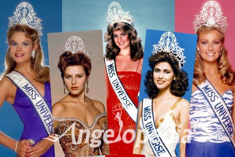 Miss Universe titleholders between 1981 to 1990