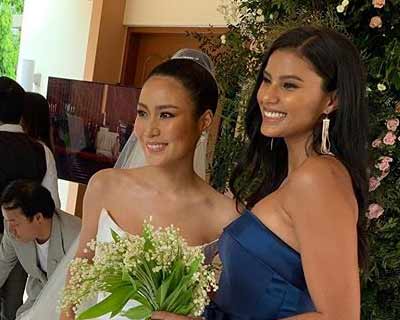 Former Miss Universe sisters reunite at Miss Universe Thailand 2018 Ning Sophida’s wedding