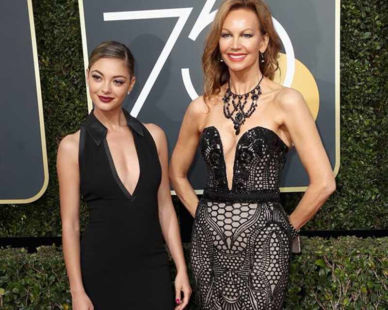 Demi-Leigh and Margaret Gardiner rocks the red carpet of Golden Globes Award