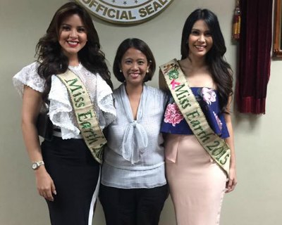 Katherine Espin and Angelia Ong visit Senate of the Philippines