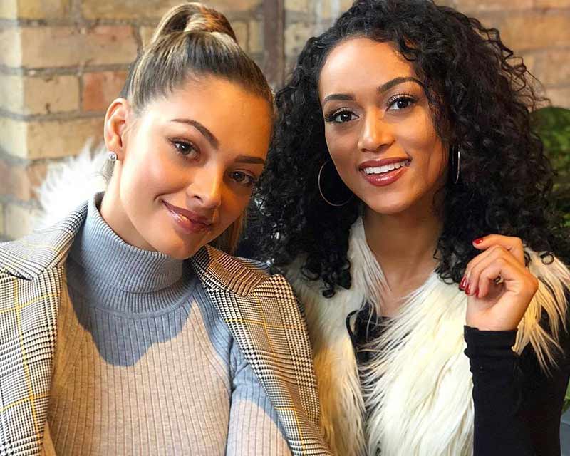 Kara McCullough teaches Deli-Leigh how to American Superbowl!