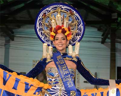 Carolina Pérez of Mexico wins Best National Costume at Reina Hispanoamericana 2023