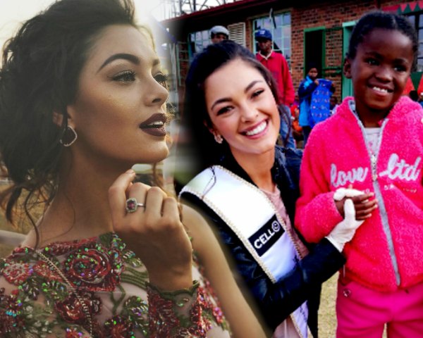 Demi-Leigh Nel-Peters feeds kids wearing gloves, called racist