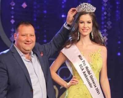 Polli Cannabis of Belarus crowned Miss Top Model Universe 2021