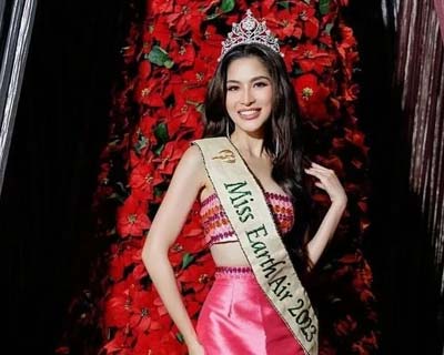 Miss Earth Air 2023 Yllana Aduana receives a warm homecoming in Philippines
