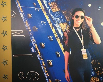 Angelia Ong attends the Singapore F1 Grand Prix as a Special Guest