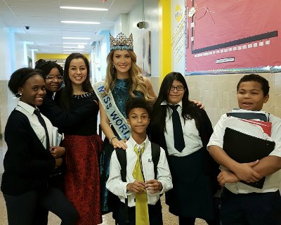 Mireia Lalaguna and Deborah Lambie visit Paul Public Charter School in DC