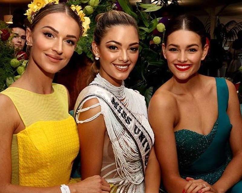 Demi-Leigh joins Rolene Strauss at The Sun Met