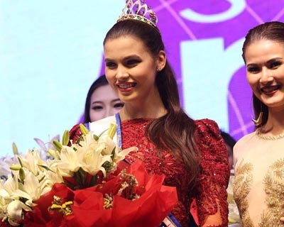 Alena Spodynyuk of Ukraine crowned as Miss Supermodel International 2017