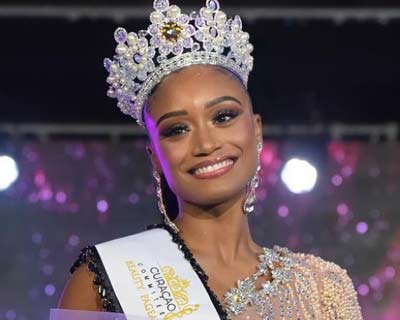 Shariëngela Cijntje crowned Miss Universe Curacao 2021