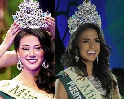 Record-making beauty queens at Miss Earth