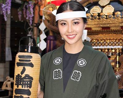 Yuki Koshikawa attends Mishima Shrine Reitai Festival, Tokyo