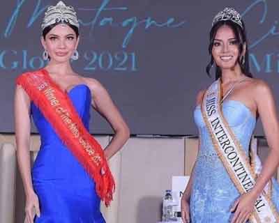 Double Homecoming for Miss Globe 2021 Maureen Montagne and Miss Intercontinental 2021 Cinderella Faye Obenita