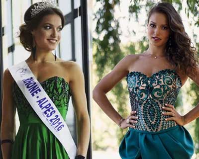 Camille Bernard crowned as Miss Rhône-Alpes 2016 for Miss France 2017