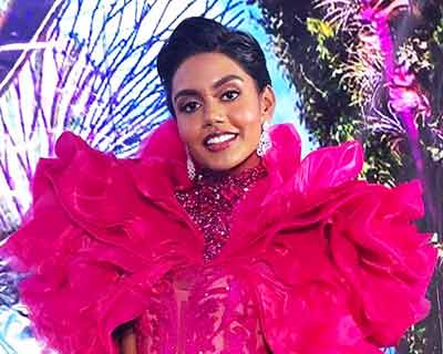 Mohana Prabha Miss Universe Singapore 2019 dazzles in Michael Cinco’s gown as her national costume
