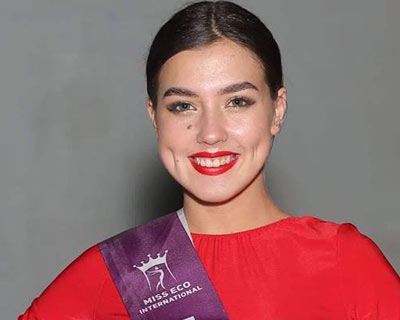 Kristina Tolmacheva of Bashkortostan wins Miss Eco Talent 2019 award