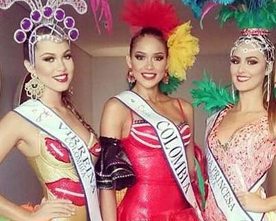 Miss Colombia winners attend Carnaval de Barranquilla Carnival