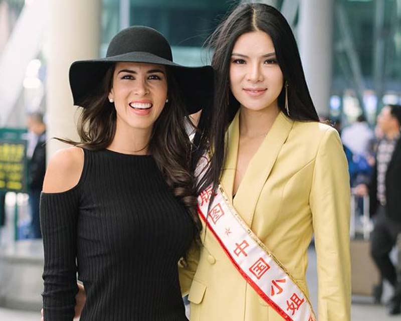 Maria Jose Lora arrives in China for Miss Grand China 2018