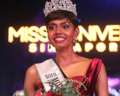 Mohana Prabha, Indian-origin beauty, crowned Miss Universe Singapore 2019