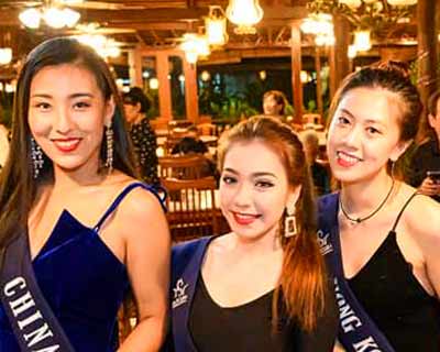 Asian beauties dazzle at the Welcome Dinner of Miss Scuba International 2019