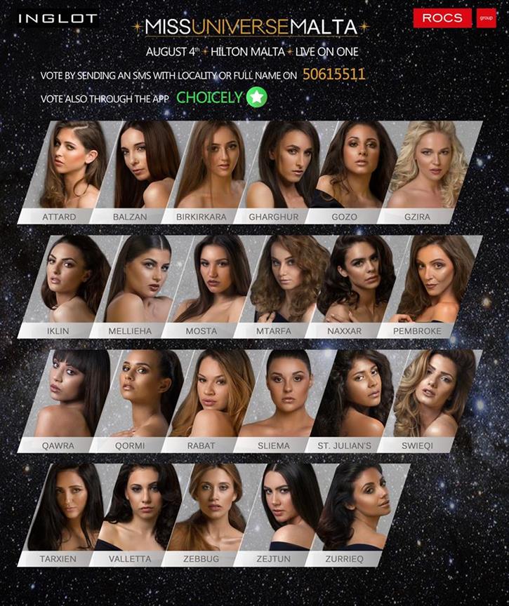 Miss Universe Malta 2017 Contestants Finals Live Winners