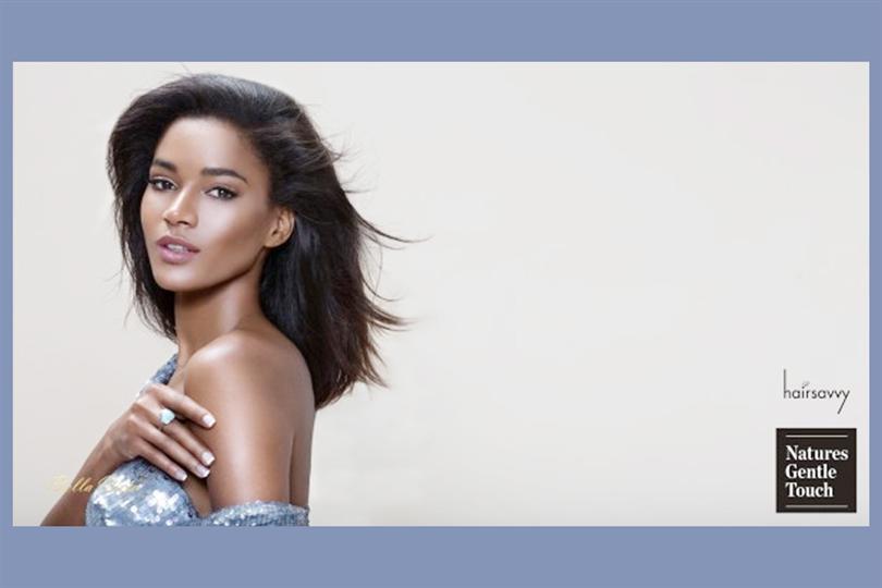 Leila Lopes flaunts her locks in Natures Gentle Touch ad campaign