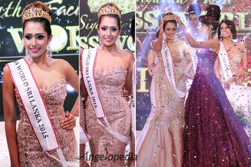 Thilini Crowned Miss World Sri Lanka 2015