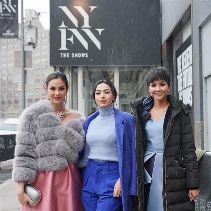 Miss Universe sisters Catriona Gray and H'Hen Niê reunite at New York Fashion Week