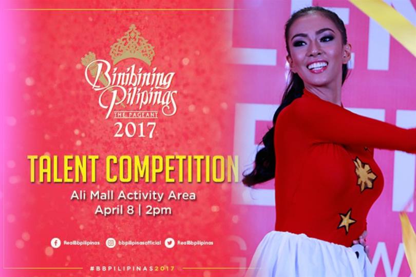 Binibining Pilipinas 2017 Talent Competition to be held on 8th April 2017