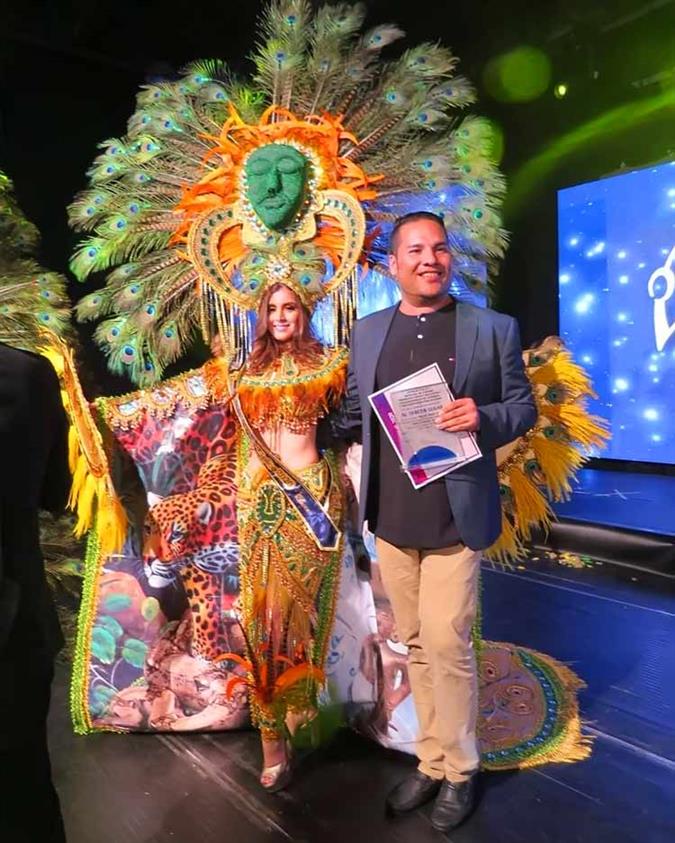 Daniela Mera of Muisine wins Best in National Costume for Miss Ecuador 2020