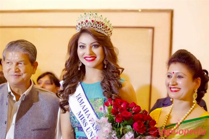 Urvashi Rautela Miss Universe India 2015 Homecoming